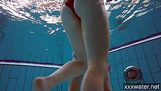i love watching hot russian girls in bikinis swimming underwater.