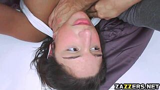 Abella's Pretty Face Receives Ramon's Fat Loads In Anal And Pussy.