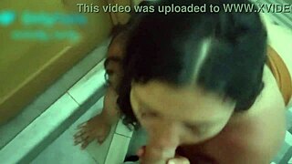 Sex on stairs with cuckold husband 😈 tall curvy bbw submissive