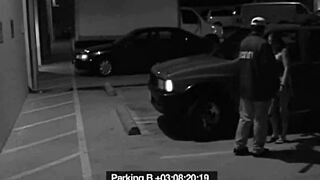 slut blows security guard to get out of fine