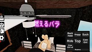 Smashing Robloxian white haired character on a Monday