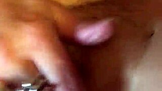 in this homemade video, the british milf wife masturbates to a close-up orgasm