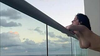 Oh, Strap-On Love In Cancun! Brunette Milf And Mexican Lesbian Sex With Natural Tits!