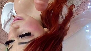 naughty english nurse gives tit wank