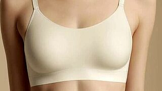 Bold AI-generated models pose barefoot in sexy lingerie