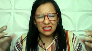 The attractive mother-in-law in an erotic scene