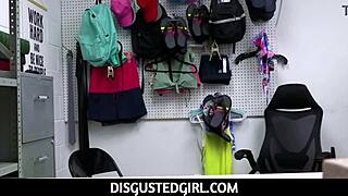 Mall Officer Punishes Hot Shoplifter Teen With Fucking