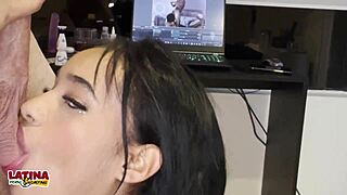 melody hot colombian latina slut gets her back blown out in first porn casting 😍