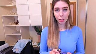 Pretty stepmom rides monster cock for stepson's silence, getting cum twice?