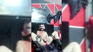 Mature woman enjoys bondage and anal plug play