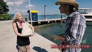 blonde cristi has sex in dressing room