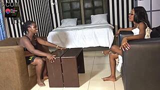 Black Eve's first lesbian coming with girlfriend's big ass