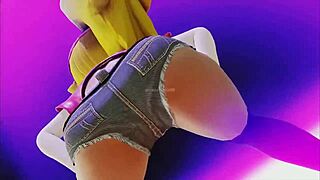 Peach with big tits and ass gets fucked hard