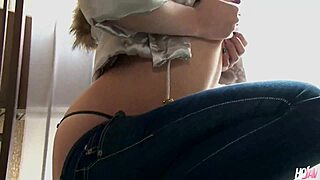 Slutty Japanese Serina Takes Dicks Through Ripped Jeans!