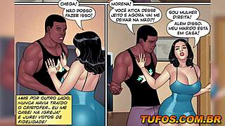 Hot wife enjoys interracial fun after barbecue