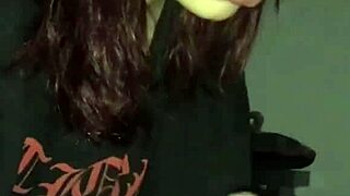 she brushes her teeth and ass with his big dick