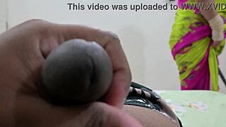 Tamil maid Renu encounters dick flashing in an unexpected moment