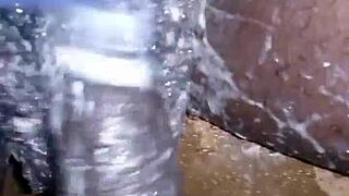 bigblackie shaving and playing with my big black cock for lunch money, lol