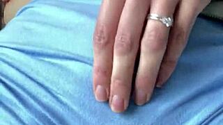 brunette aussie milf charlotte star orgasms in wet gym shorts with toys