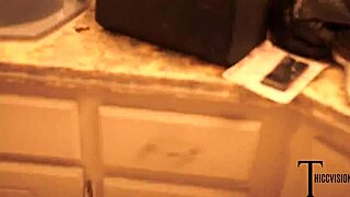 Two big tit blondes SHARE a huge black cock in the tub.