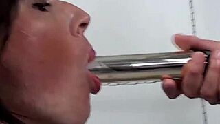 What bizarre acts do latex lesbians perform?