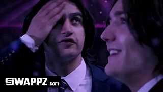 lesbian stepsisters get bent over for muff diving and blowjobs in dream 😏