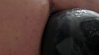 wow, look at his huge anal gape after using that buttplug and toys 😲