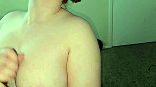 White Girl Sloppily Swallows Black Cumshot