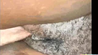 my stepsister's friend visits and entertains herself with my huge black cock