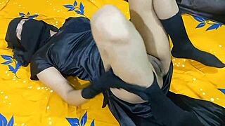 hot sexy muslim girlfriend very hard doggy style sex with her college best friend