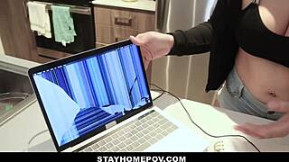 Pranking & Fucking My Fat Ass Step Sister During Quarrantine