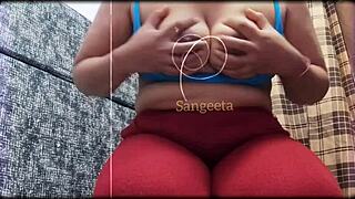 Sangeeta Pranavi Shaving and Talking Dirty in Hindi