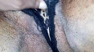 I'm The Husband, Licking My Ebony Bbw Wife's Granny Panties, Smelling Her Sweet Pussy And Nasty Asshole In Our Homemade Video