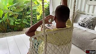 Snake catcher tricked and fucked! Squirting cum swallow!