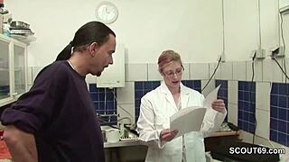 Young virgin gets her first experience from the boss at the job