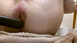 masturbating my wet ass with a toy and fingers feels so intense