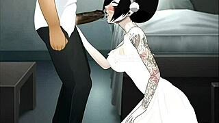 super deep throat action, random style