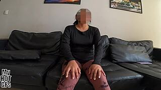 Young girl comes for pleasure and money, craving hard doggystyle fuck.