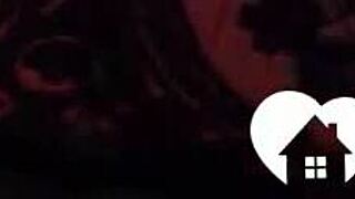 Tattooed babe enjoys a gentle session with riding and blowjob in lingerie