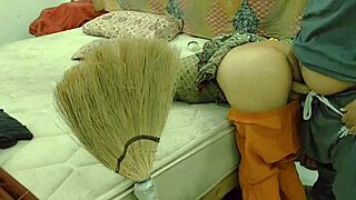 Pakistani maid's first anal fuck!