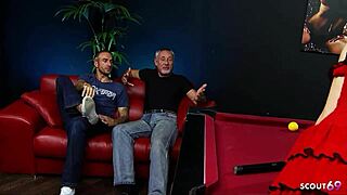 Jasmine Lau in lingerie quickie with guys