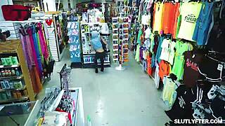 Olivia Madison deals with officer Jack Vegas after getting caught stealing