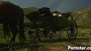 Gorgeous Olivia Del Rio in a Corset Rides a Cock Outdoors