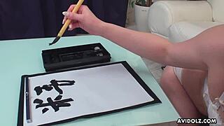 Renka Shimizu, Japanese babe, uncensoredly sucks dick in JAV