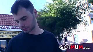 Brunette Milf Receives Cumshot On Her Pretty Face