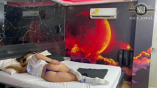 Blindfolded boss lets me fuck his wife carelessly