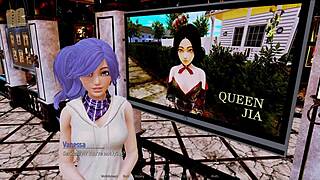 Exploring the harem hotel in this game series