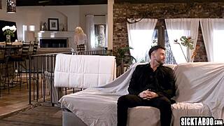 Ivy Wolfe's first rough fucking with Seth Gamble's monster cock