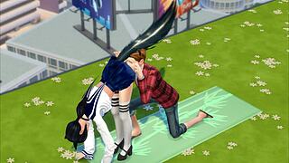 Students Teen 18+ Summer Slate Seduces Teacher to Fuck in Classroom