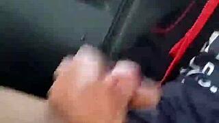 i see this handsome guy masturbating on the french train